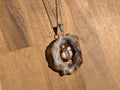 Agate Oco Geode Slice Pendant - Collective Awakening