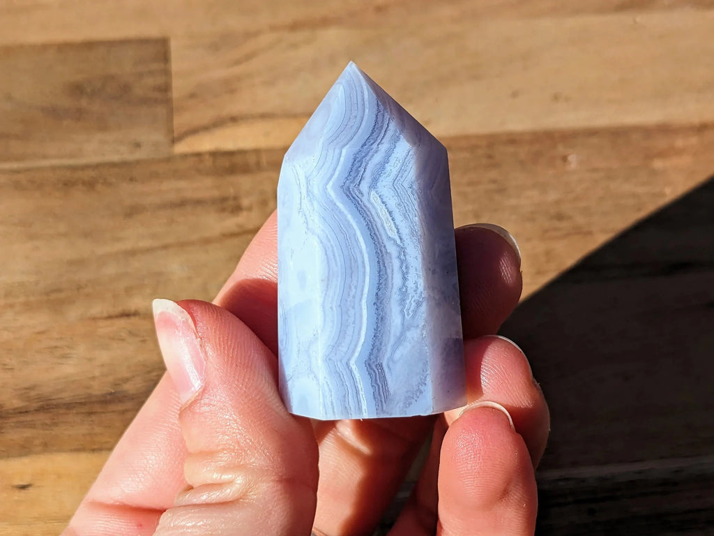 Blue Lace Agate Tower - OOAK - Collective Awakening