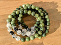 Serpentine & Tourmilated Quartz Stretch Bracelets - Collective Awakening