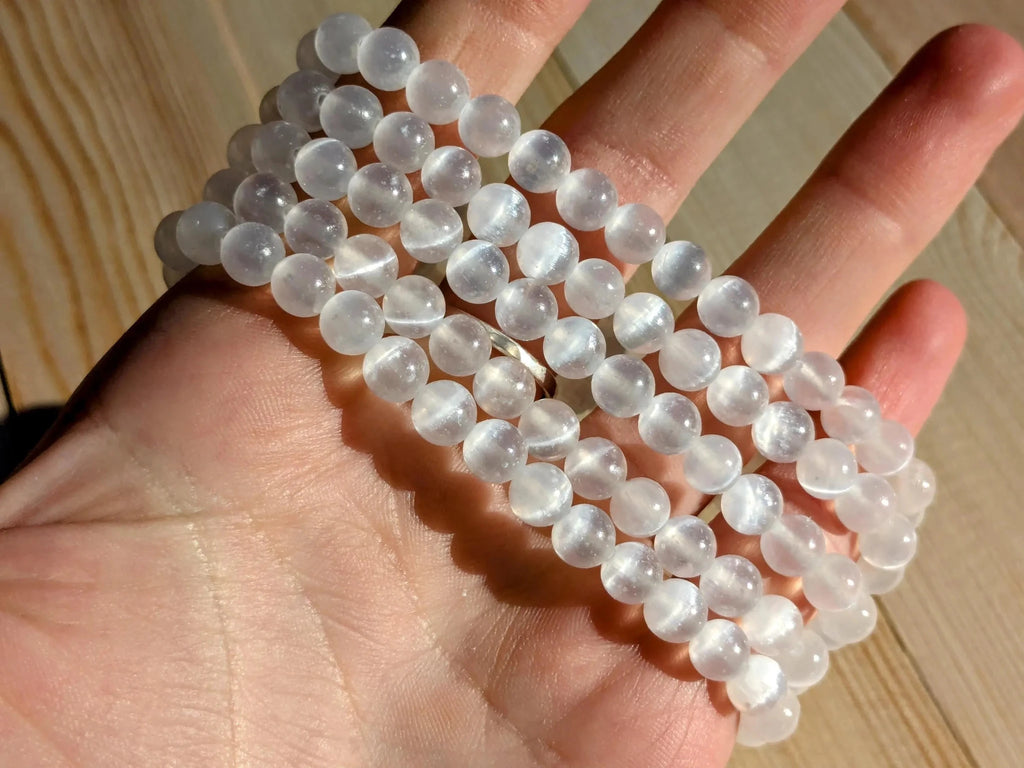 AAA Selenite Stretch Bracelets - Collective Awakening