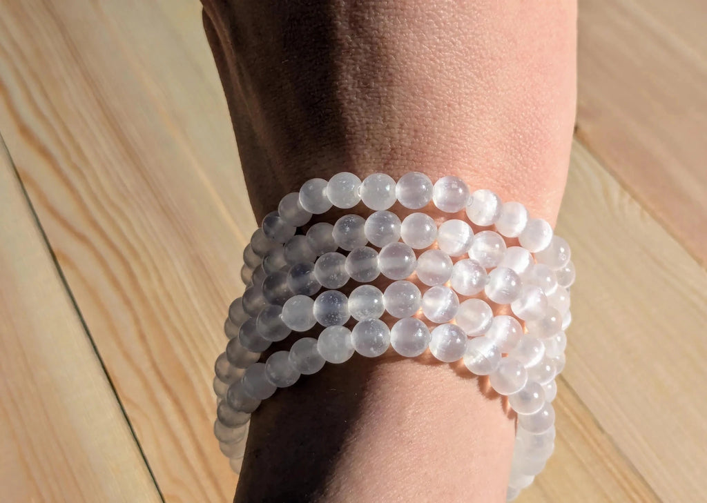 AAA Selenite Stretch Bracelets - Collective Awakening