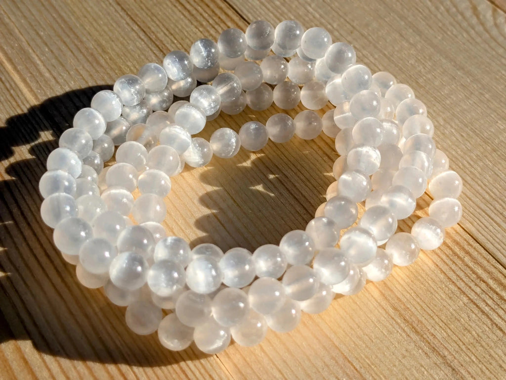 AAA Selenite Stretch Bracelets - Collective Awakening