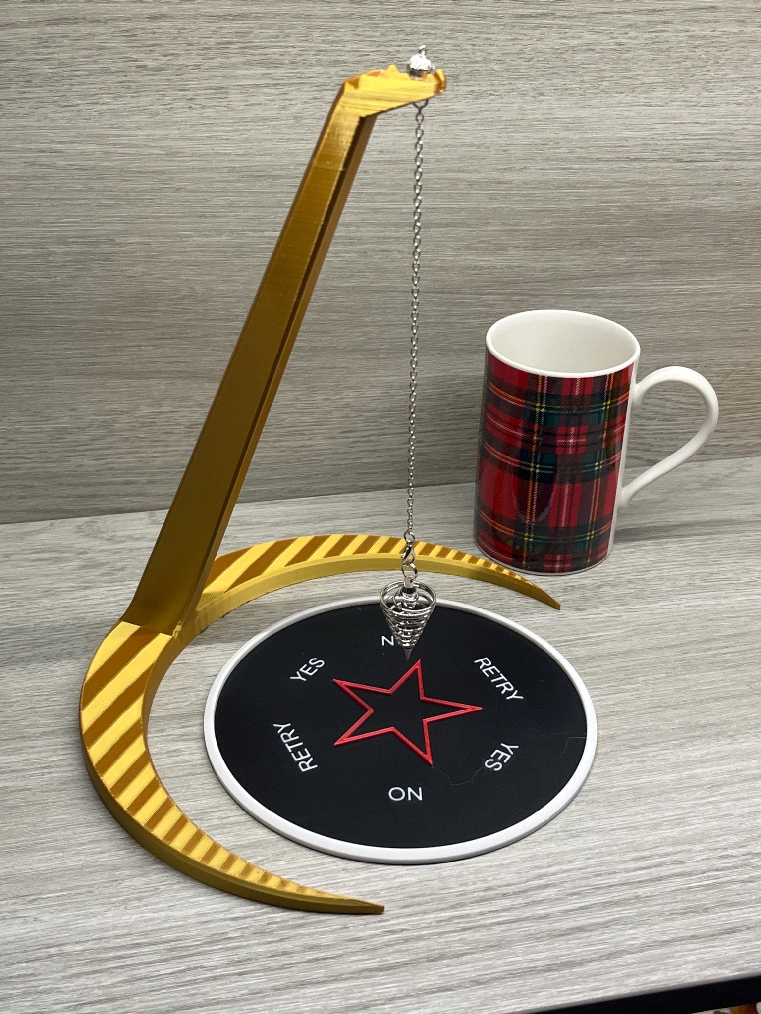 Extra Large Moon Stand (3D Printed PLA Plastic) for 8 inch divination boards. - Collective Awakening