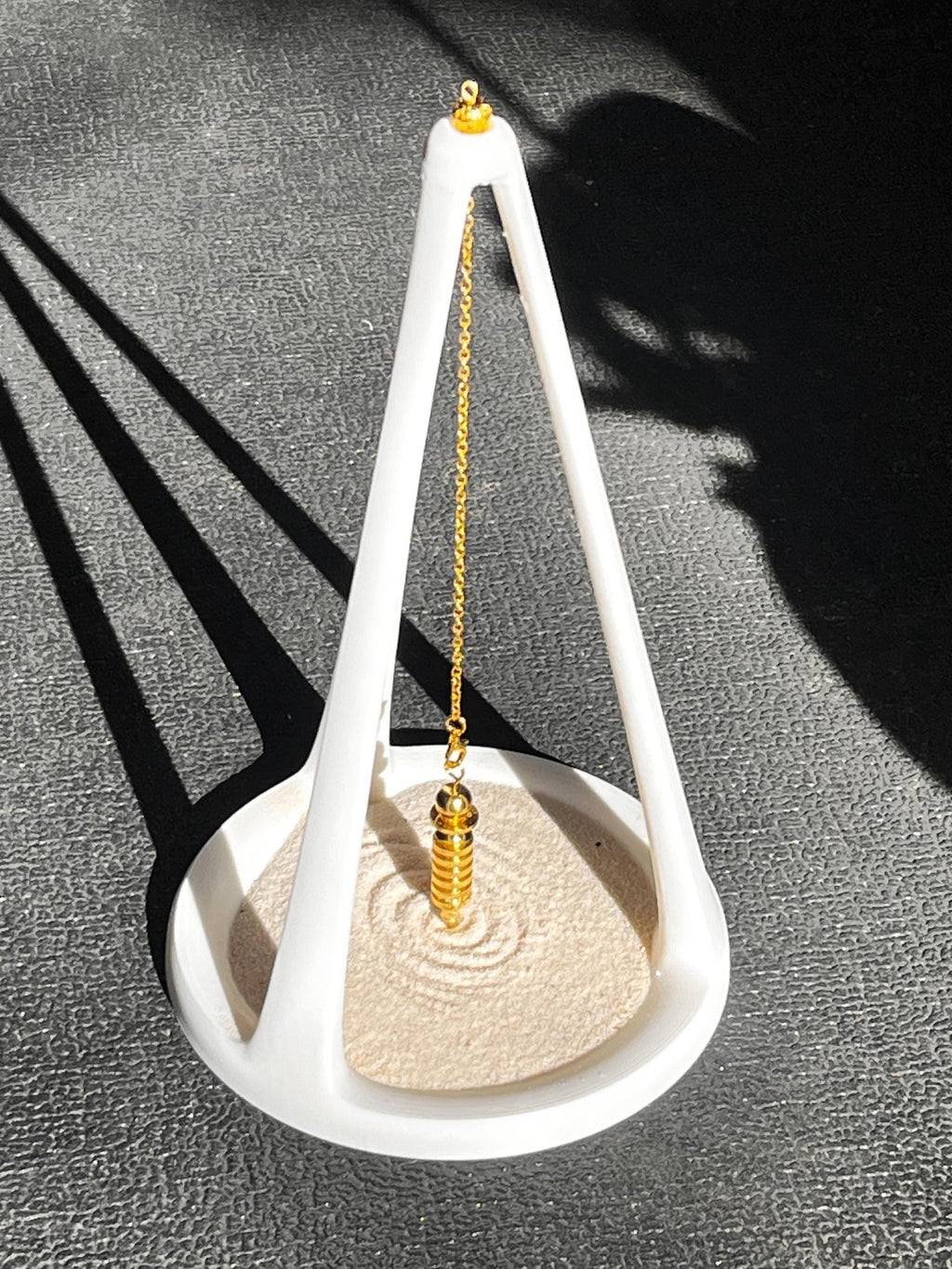 Ariel 3D Printed Pendulum Sand Stand Only: Divination Tool, Gothic Altar Decor - Collective Awakening