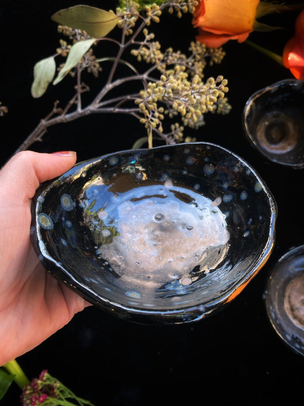 Abalone Luster Glazed Ceramic Bowls and Scrying Vessels - Collective Awakening
