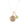 Pisces - Zodiac Green Jade Golden Charm Necklace - Collective Awakening