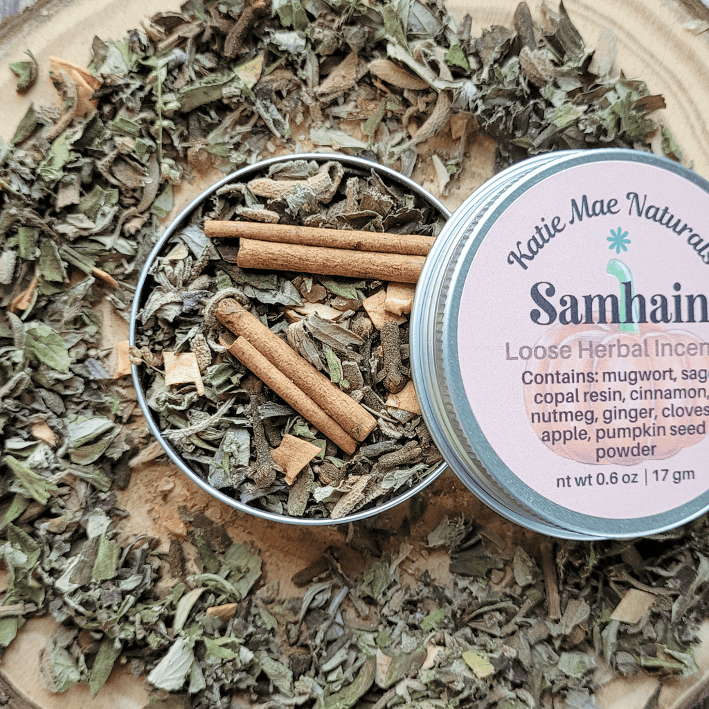 Samhain Herbal Incense – Mugwort Clove Copal Blend for Ancestral Rituals, Protection & Reflection - Collective Awakening