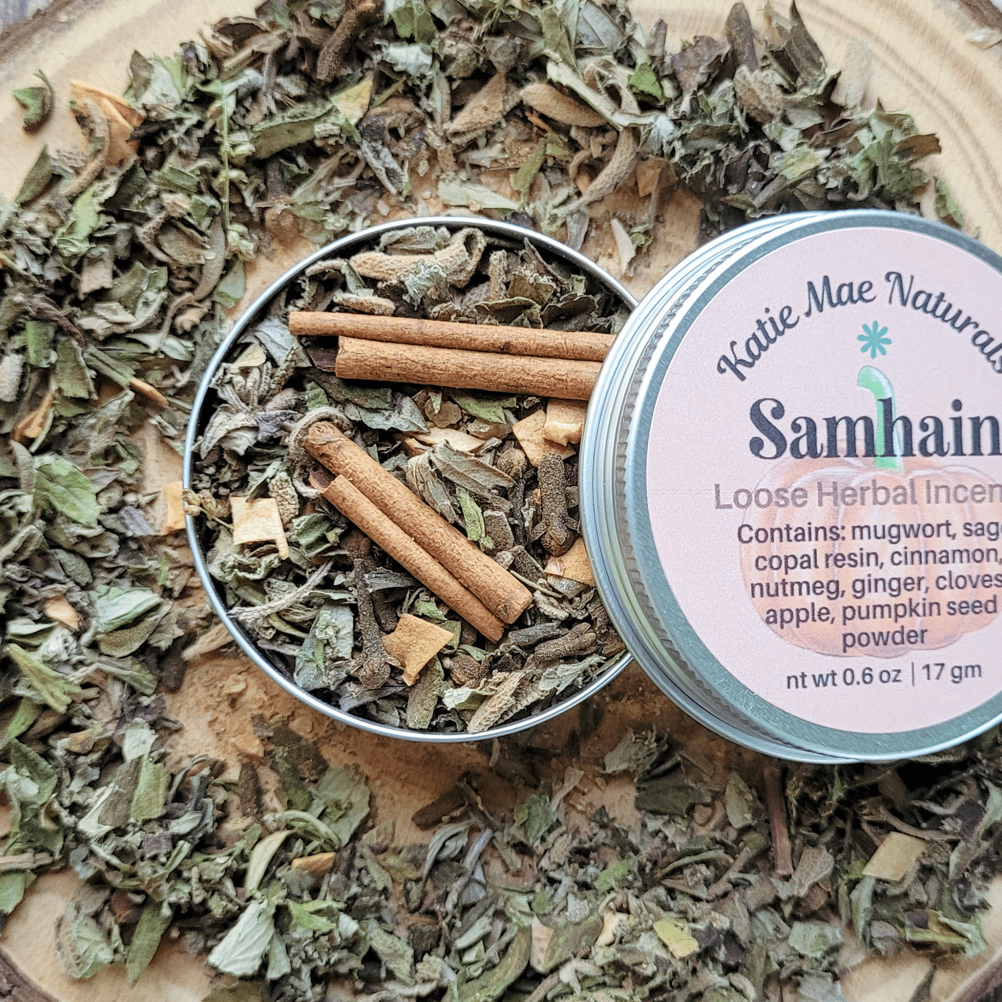 Samhain Herbal Incense – Mugwort Clove Copal Blend for Ancestral Rituals, Protection & Reflection - Collective Awakening