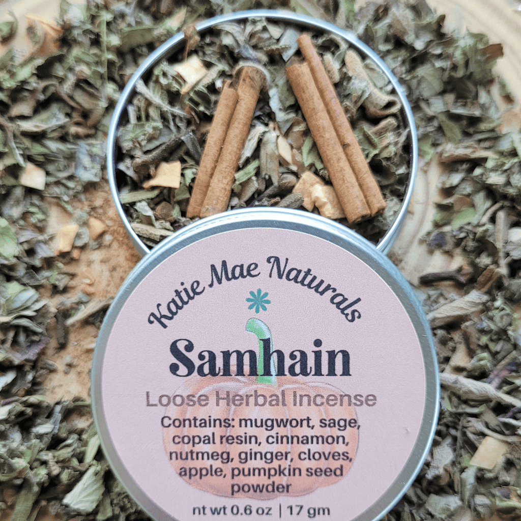 Samhain Herbal Incense – Mugwort Clove Copal Blend for Ancestral Rituals, Protection & Reflection - Collective Awakening