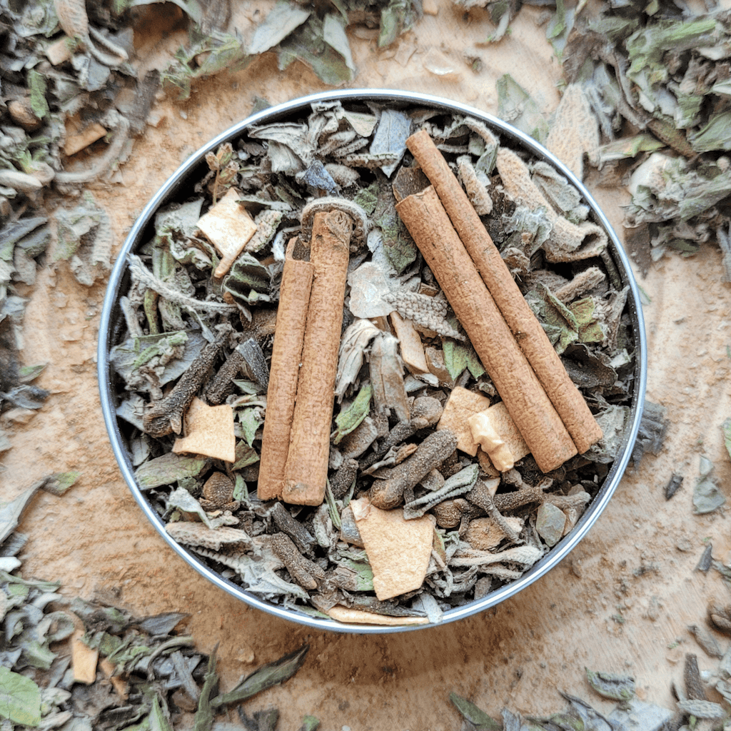 Samhain Herbal Incense – Mugwort Clove Copal Blend for Ancestral Rituals, Protection & Reflection - Collective Awakening