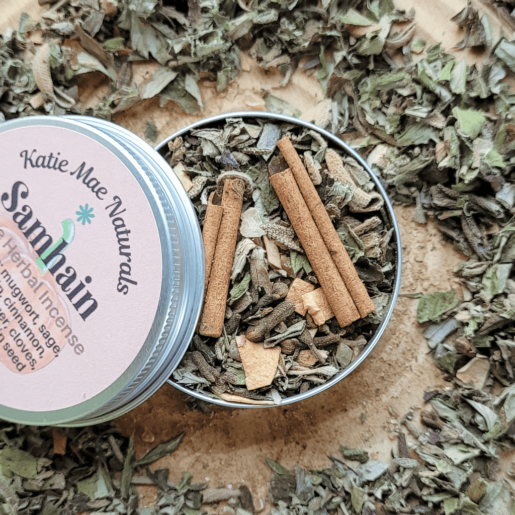 Samhain Herbal Incense – Mugwort Clove Copal Blend for Ancestral Rituals, Protection & Reflection - Collective Awakening