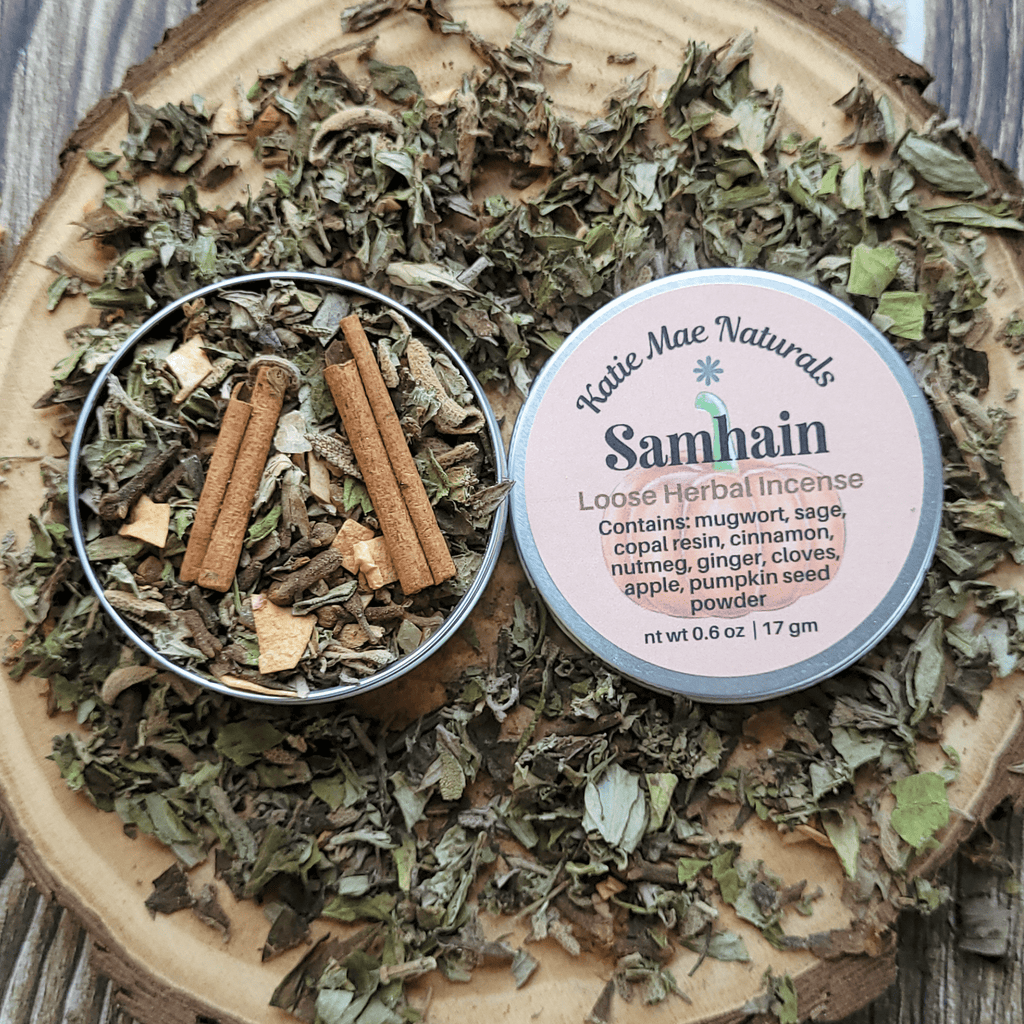 Samhain Herbal Incense – Mugwort Clove Copal Blend for Ancestral Rituals, Protection & Reflection - Collective Awakening