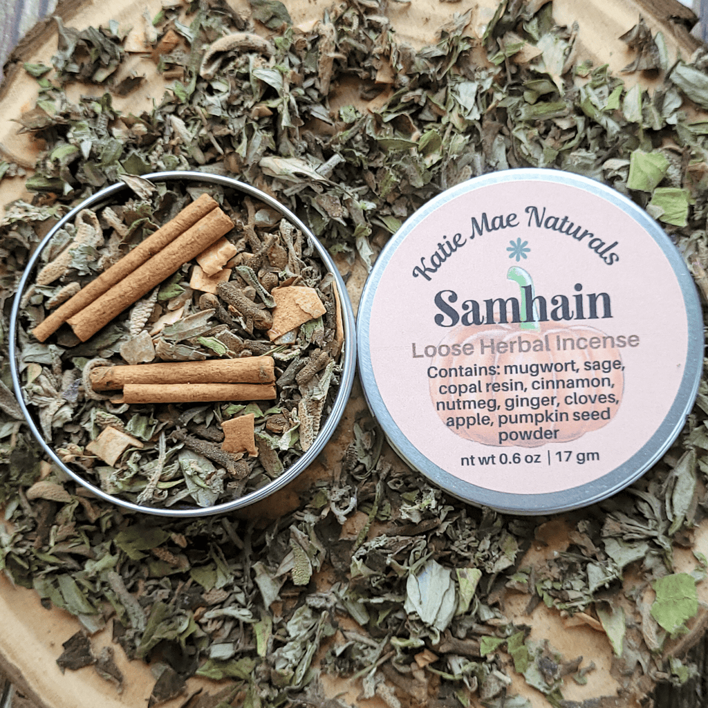 Samhain Herbal Incense – Mugwort Clove Copal Blend for Ancestral Rituals, Protection & Reflection - Collective Awakening