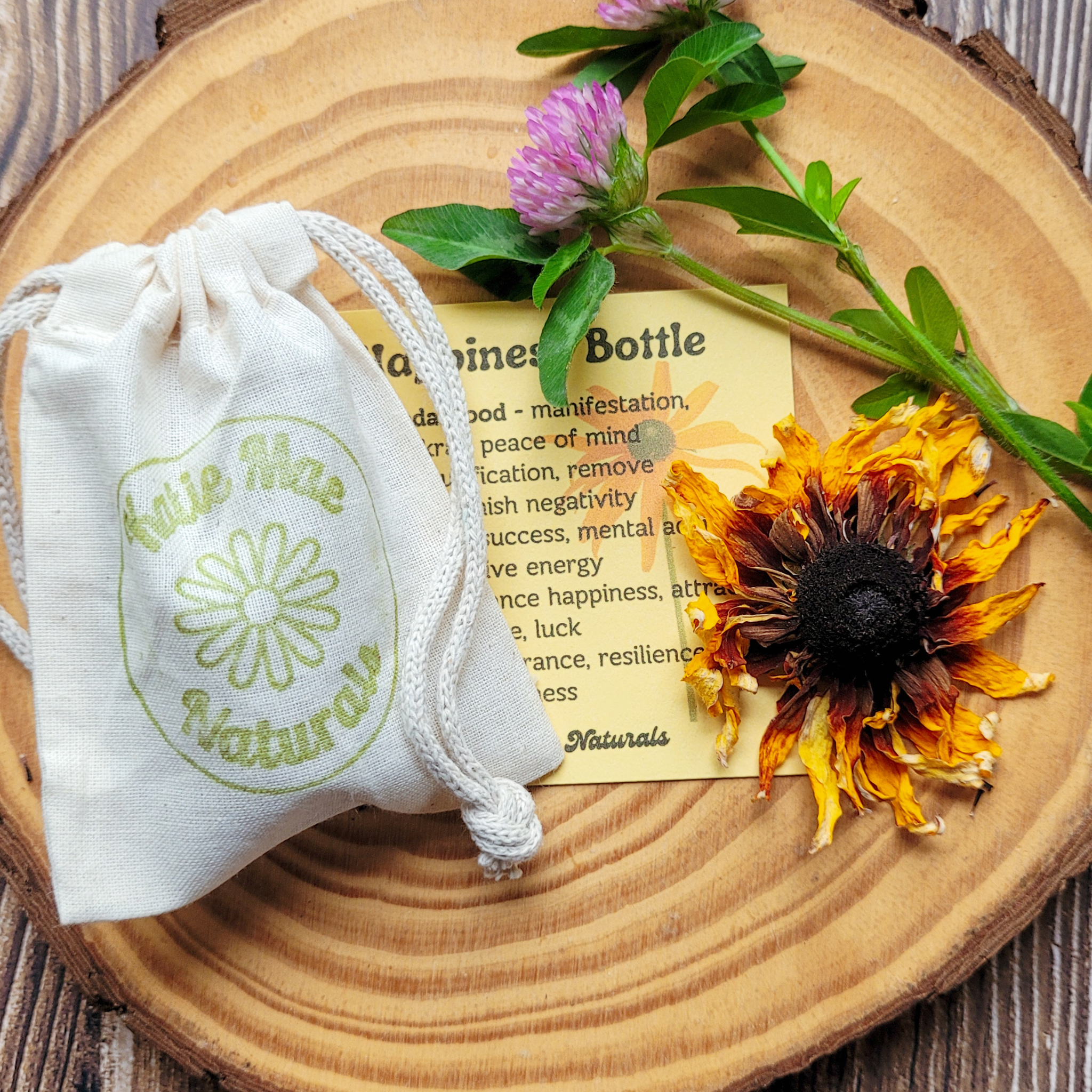 Happiness Spell Bottle, Intention Setting for Joy and Positivity - Collective Awakening