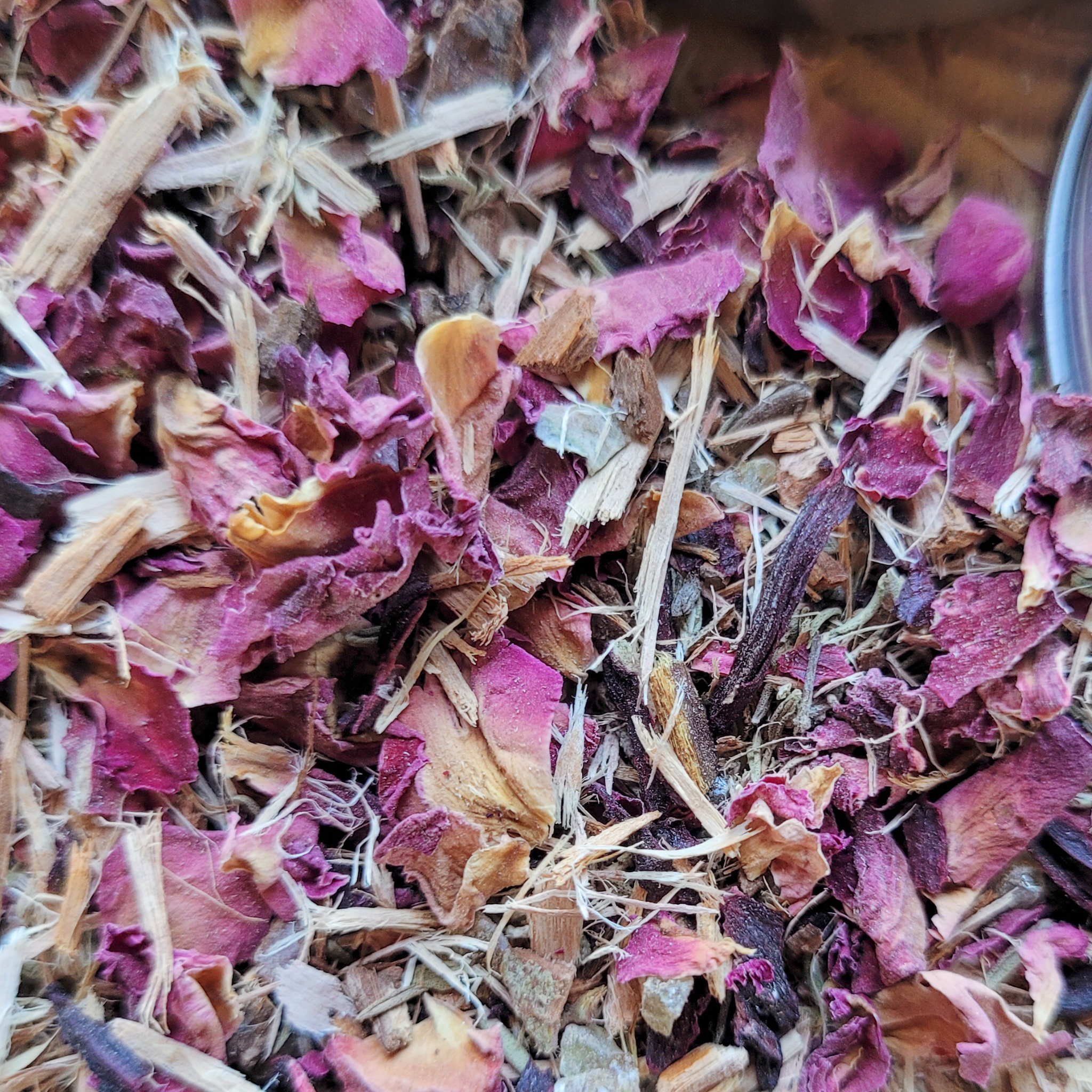 Full Moon Herbal Incense – Rose Hibiscus Copal Blend for Lunar Rituals, Intuition & Reflection - Collective Awakening