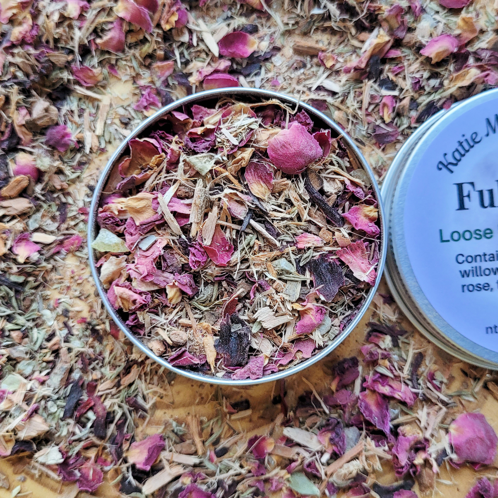 Full Moon Herbal Incense – Rose Hibiscus Copal Blend for Lunar Rituals, Intuition & Reflection - Collective Awakening