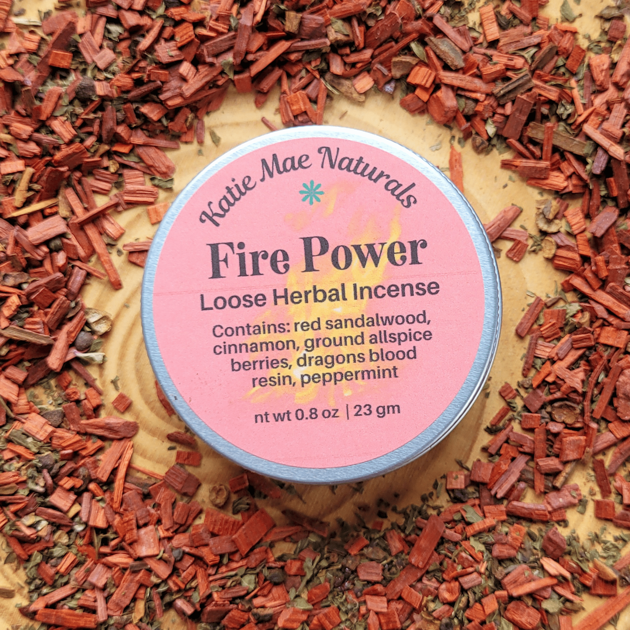 Fire Power Herbal Incense – Cinnamon Dragon’s Blood Blend for Courage, Energy & Empowerment - Collective Awakening