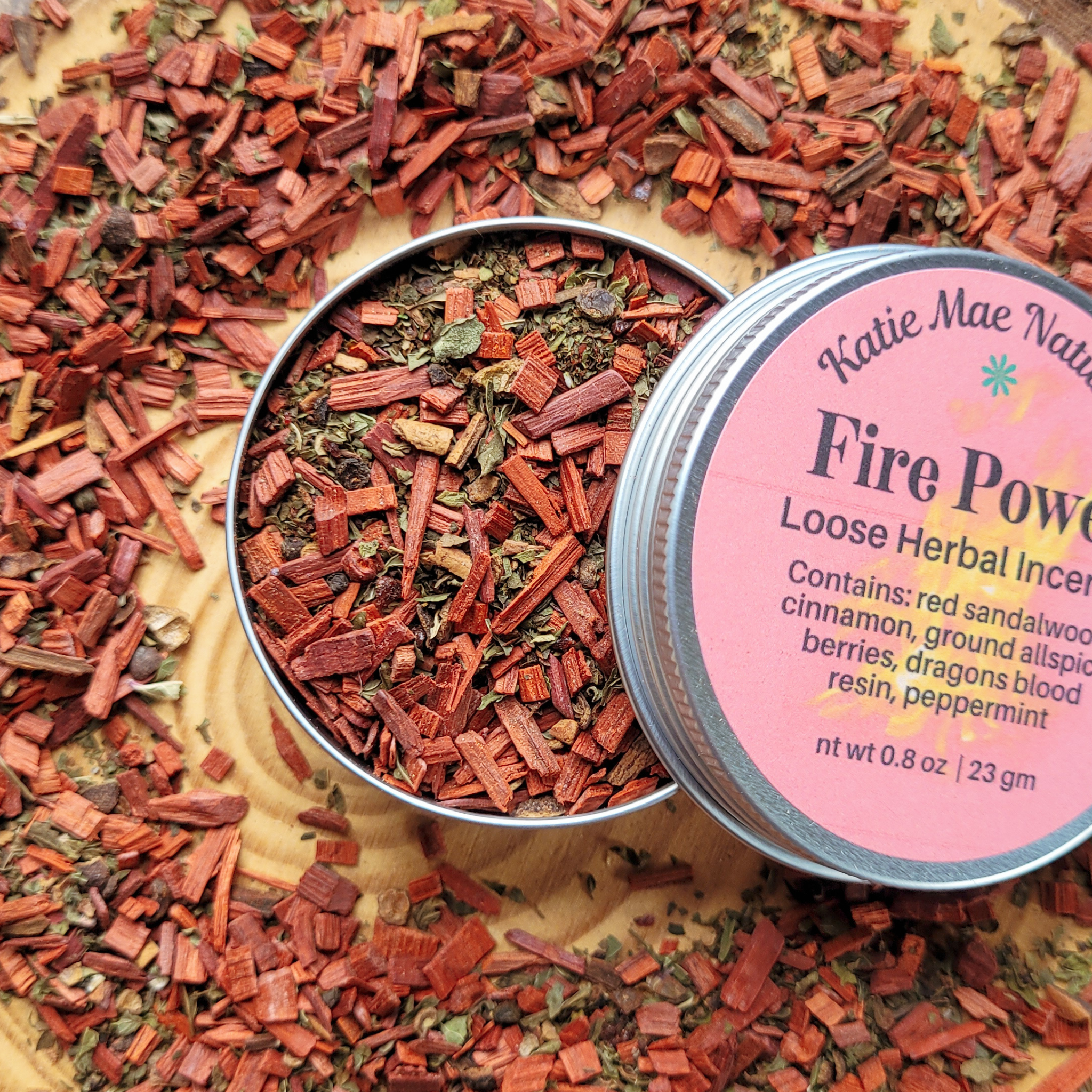 Fire Power Herbal Incense – Cinnamon Dragon’s Blood Blend for Courage, Energy & Empowerment - Collective Awakening