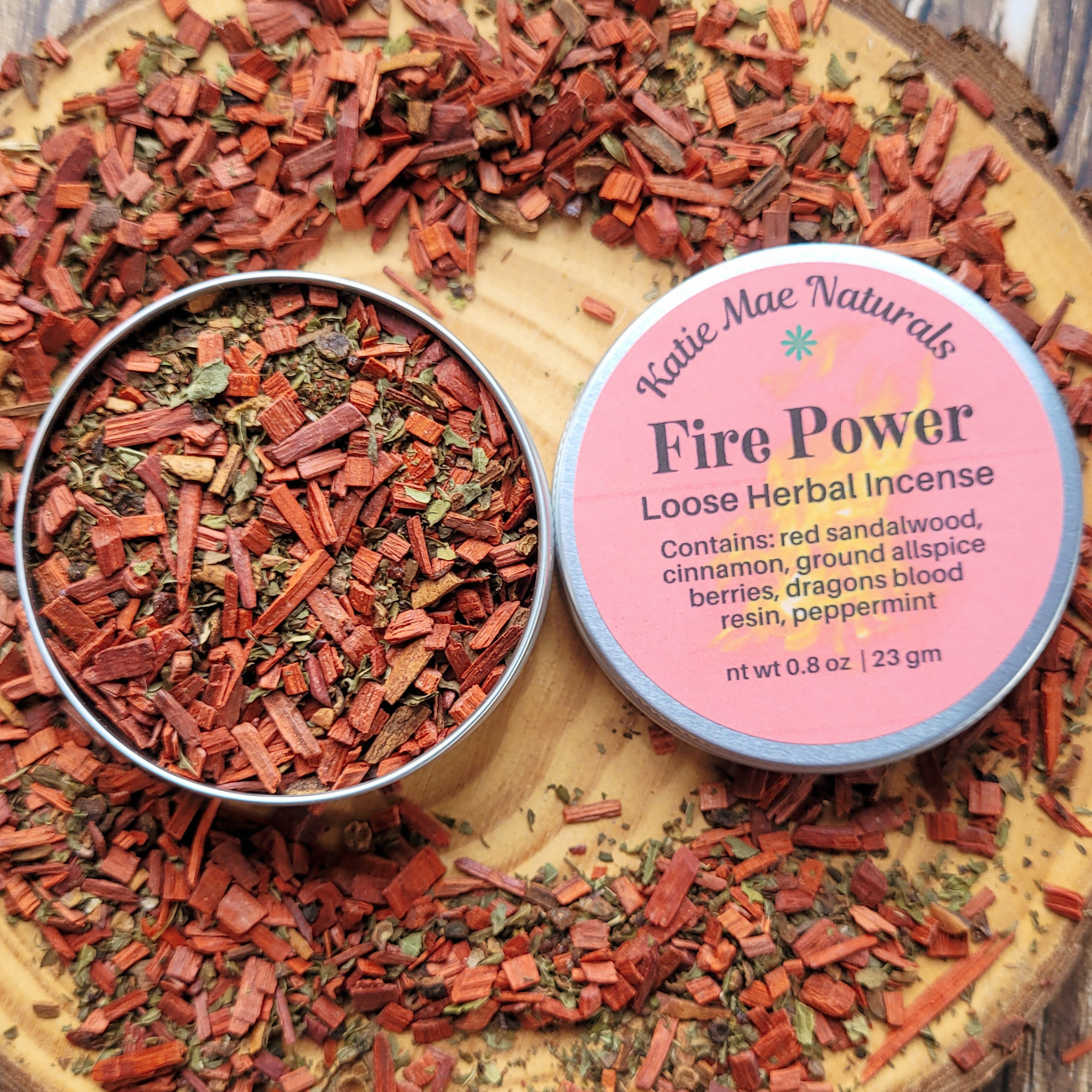 Fire Power Herbal Incense – Cinnamon Dragon’s Blood Blend for Courage, Energy & Empowerment - Collective Awakening