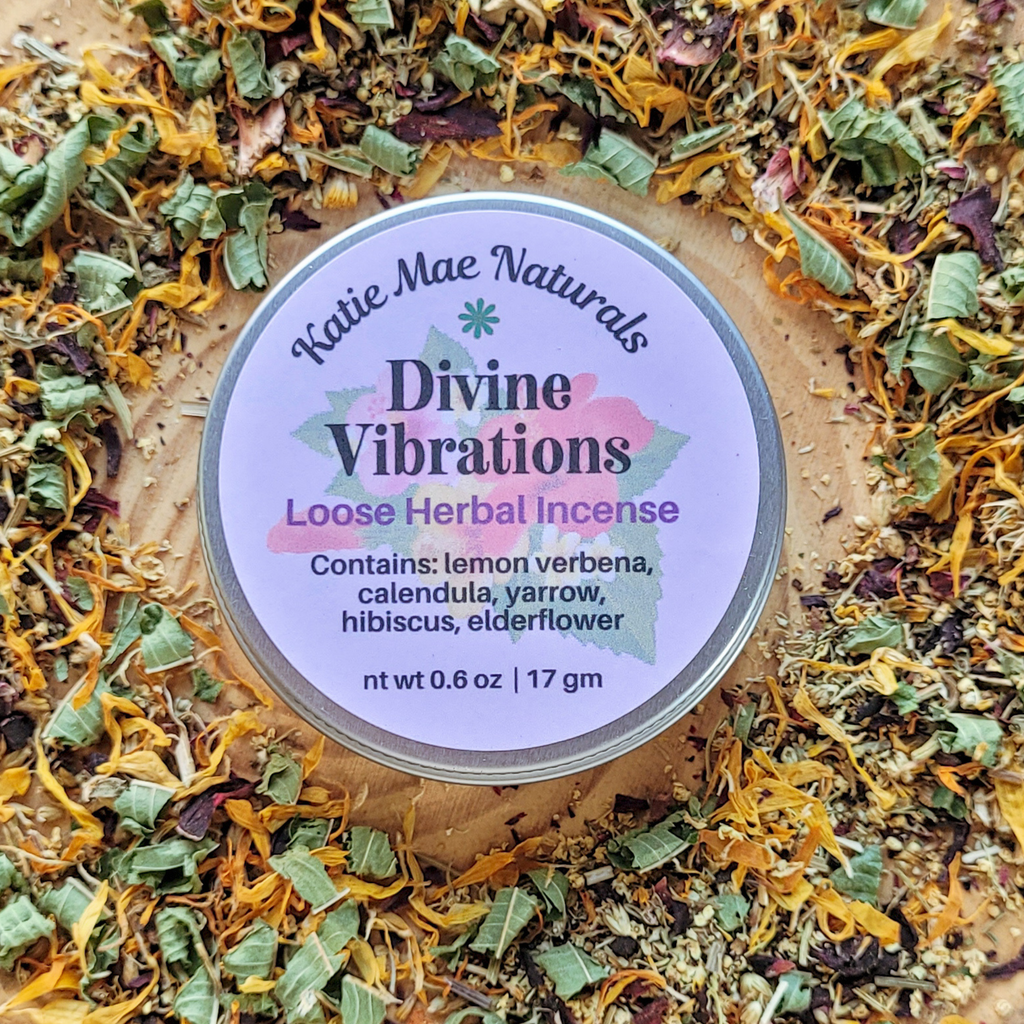 Divine Vibrations Herbal Incense – Floral Herbal Blend for Peace, Harmony & Spiritual Connection - Collective Awakening