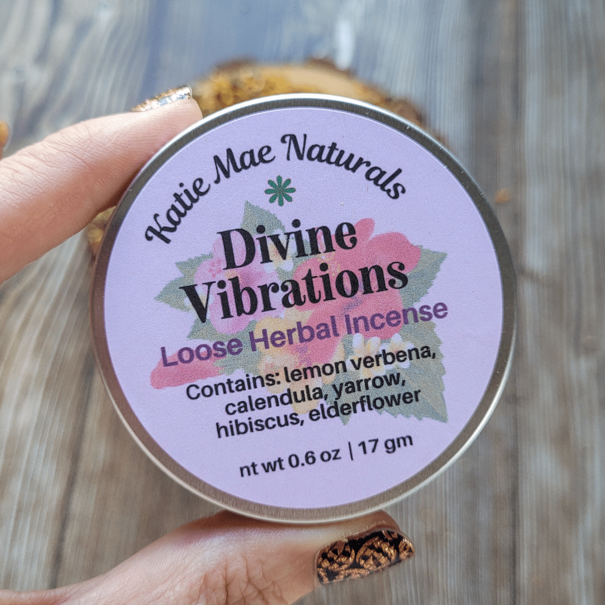 Divine Vibrations Herbal Incense – Floral Herbal Blend for Peace, Harmony & Spiritual Connection - Collective Awakening