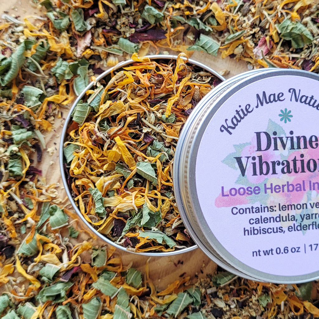 Divine Vibrations Herbal Incense – Floral Herbal Blend for Peace, Harmony & Spiritual Connection - Collective Awakening