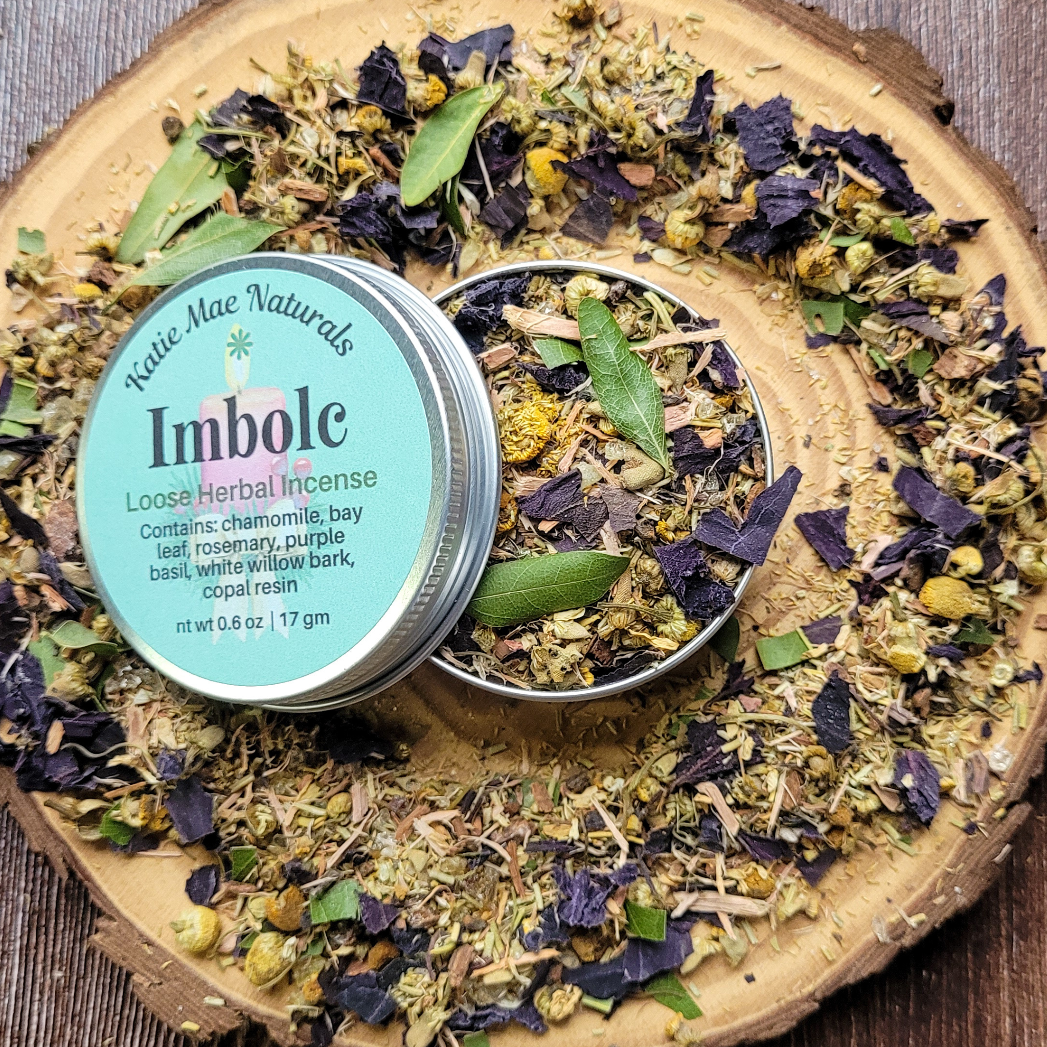 Imbolc Herbal Incense – Chamomile Rosemary Copal Blend for Renewal, Cleansing & Seasonal Awakening - Collective Awakening