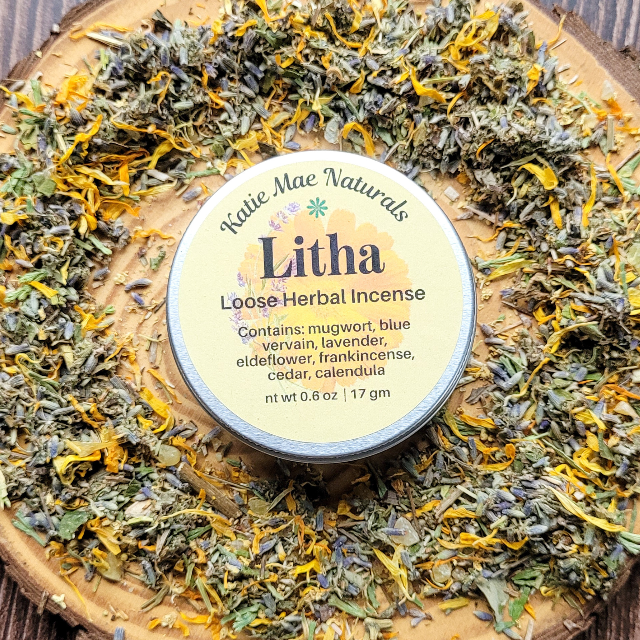 Litha Herbal Incense – Mugwort Lavender Frankincense Blend for Summer Solstice Rituals & Sun Energy - Collective Awakening