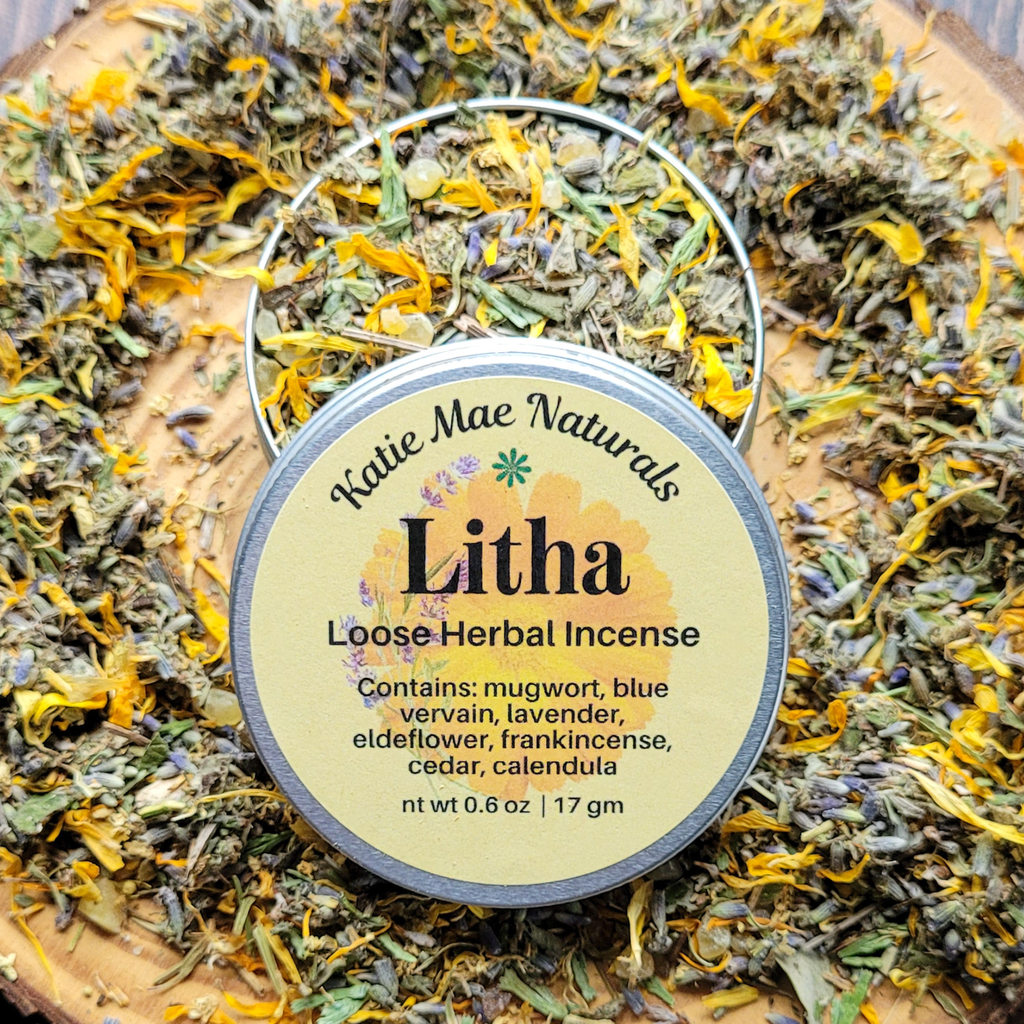 Litha Herbal Incense – Mugwort Lavender Frankincense Blend for Summer Solstice Rituals & Sun Energy - Collective Awakening