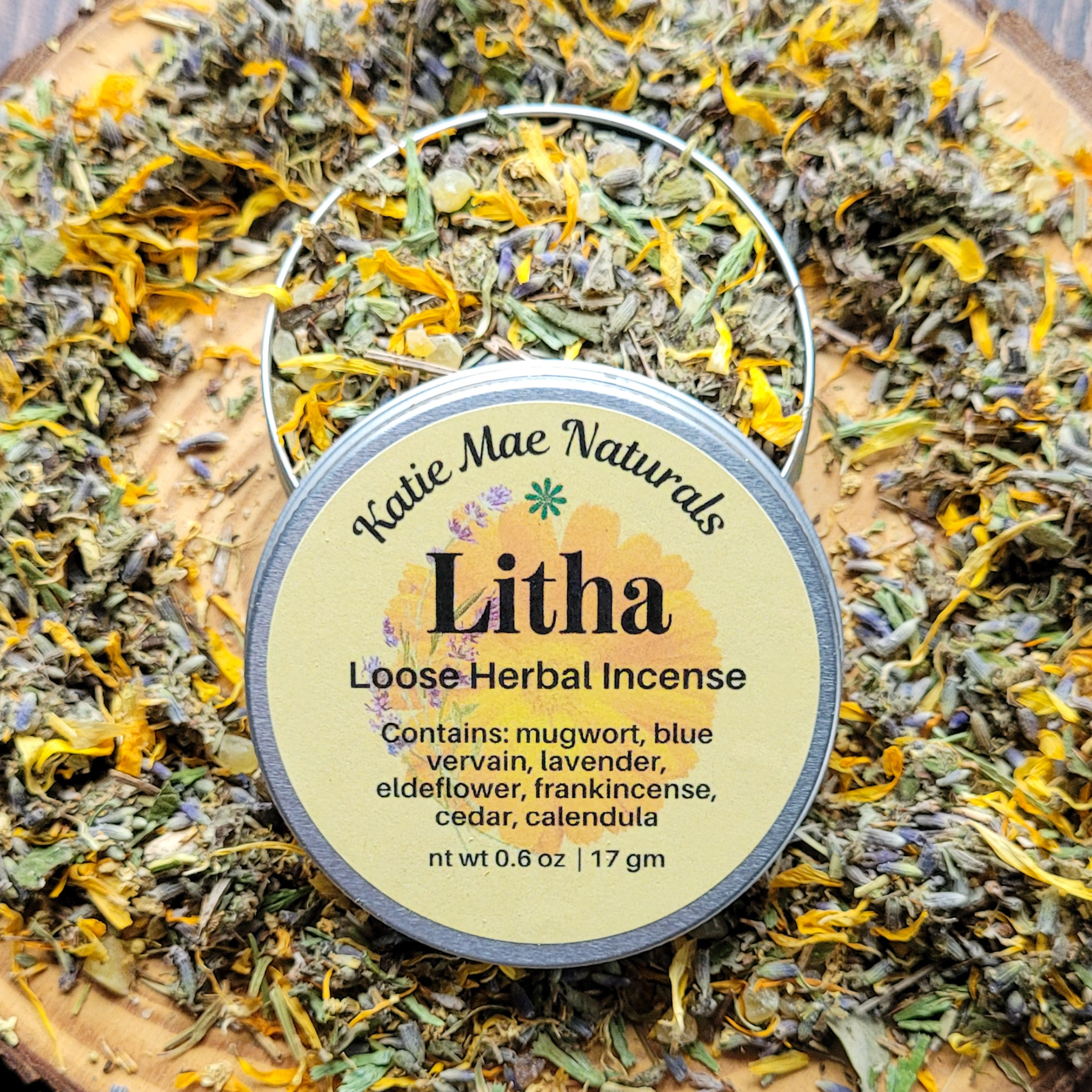 Litha Herbal Incense – Mugwort Lavender Frankincense Blend for Summer Solstice Rituals & Sun Energy - Collective Awakening