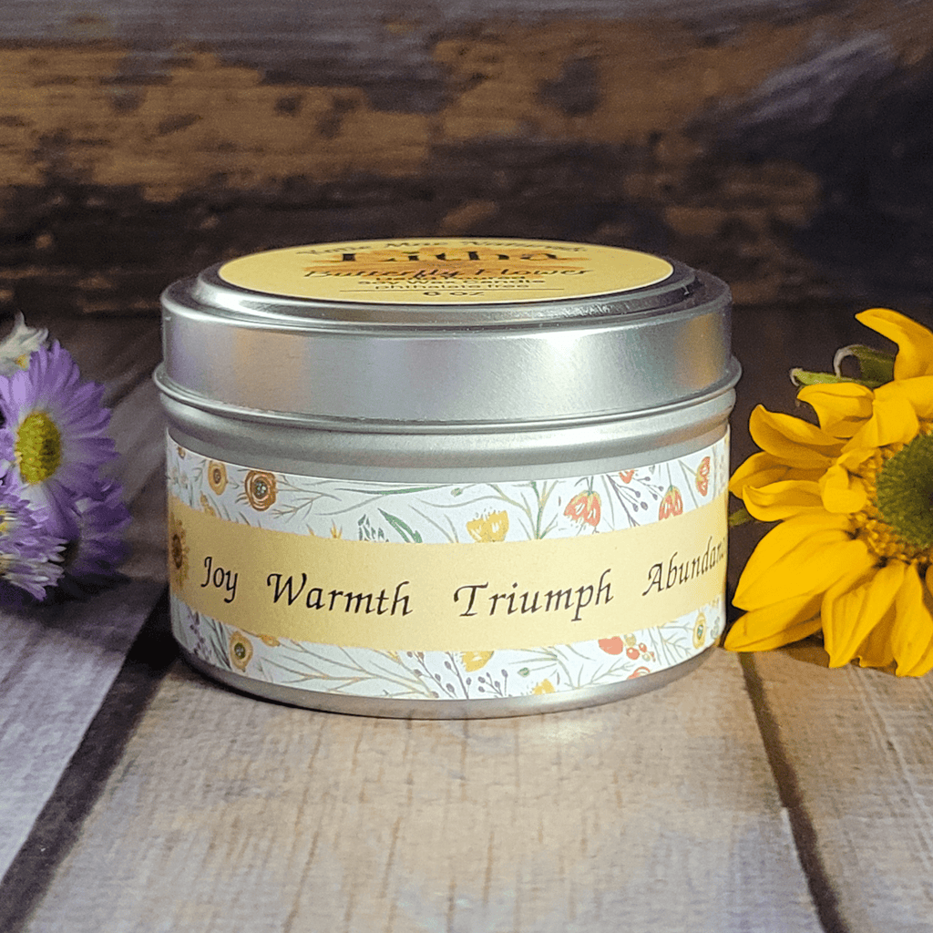 Litha Ritual Candle – Floral Summer Solstice Soy Candle for Sun Energy, Joy & Seasonal Celebration - Collective Awakening