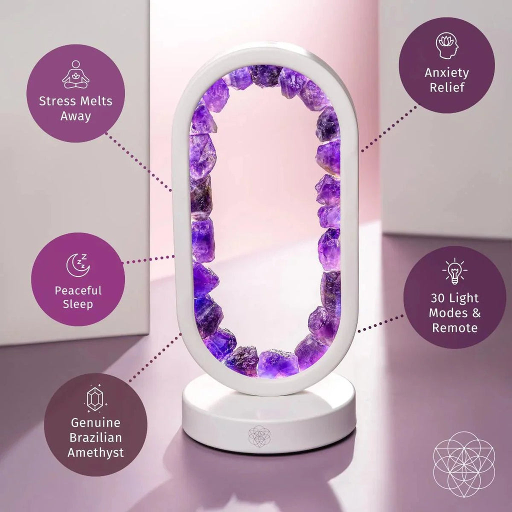 Portal to Peace - Amethyst Lamp of Stress Relief - Collective Awakening