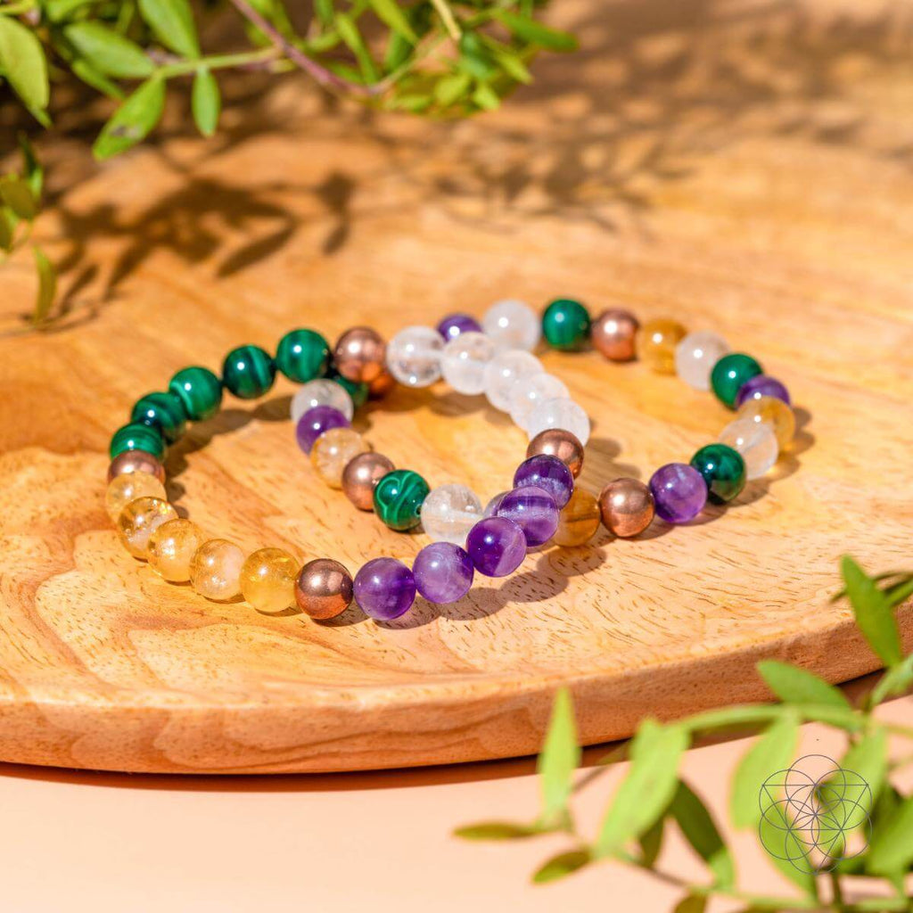 Powerhouse of Wealth Manifestation - Crystal Quartet Bracelet Set - Collective Awakening