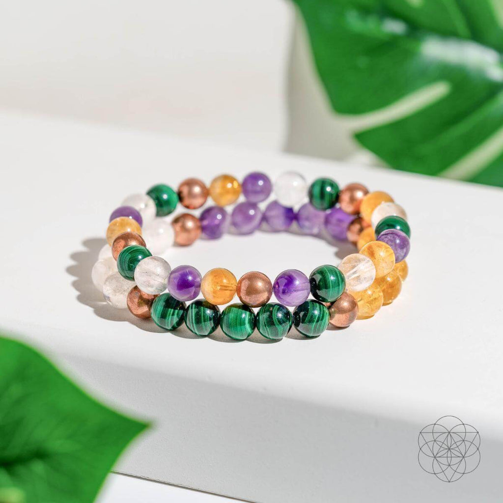 Powerhouse of Wealth Manifestation - Crystal Quartet Bracelet Set - Collective Awakening