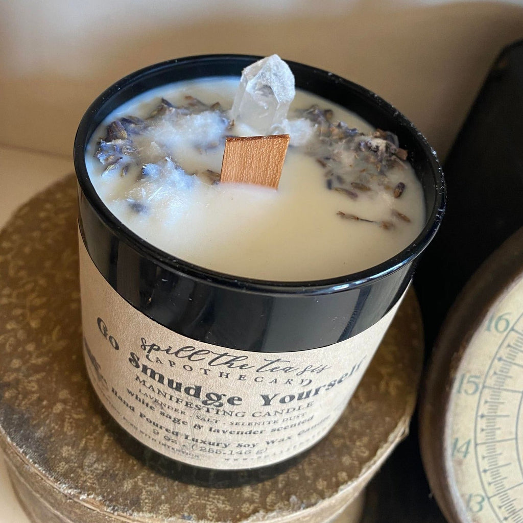 Go Smudge Yourself Intention Candle | Cleansing, Clearing & Protection - Collective Awakening