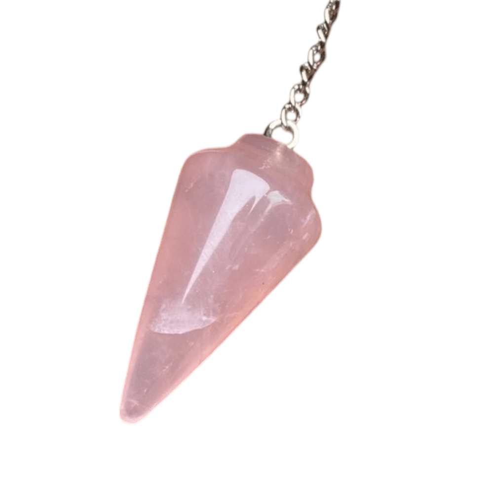Natural Rose Quartz Pendulum with Mystery Charm | Bag Charm - Collective Awakening