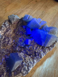 Dark Blue UV - Reactive Fluorite Specimen - Collective Awakening