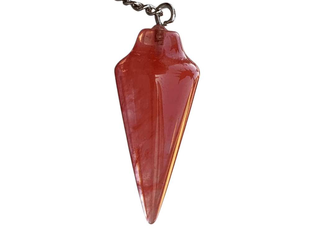 Cherry Quartz Pendulum with Mystery Charm | Bag Charm - Collective Awakening