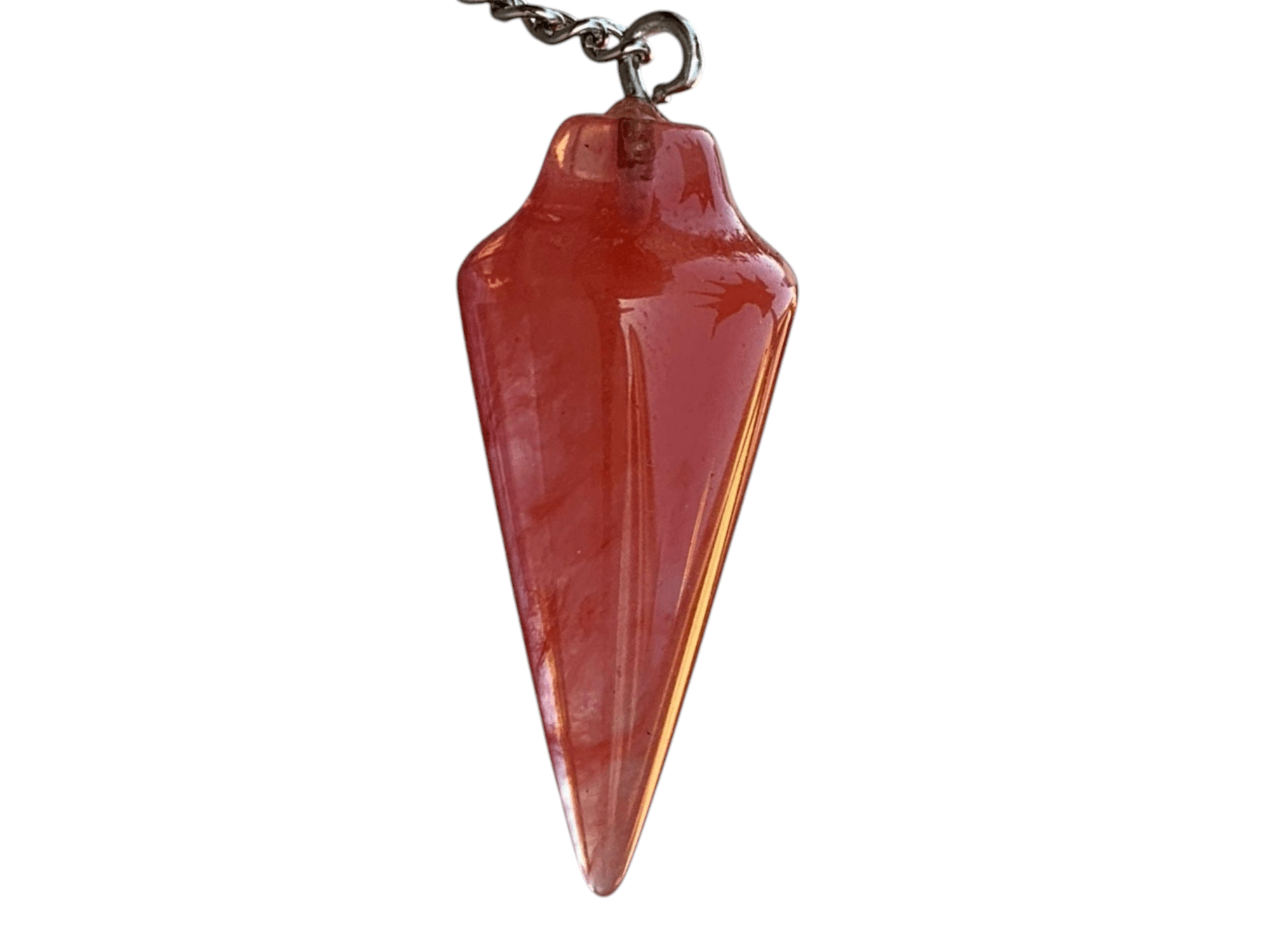 Cherry Quartz Pendulum with Mystery Charm | Bag Charm - Collective Awakening