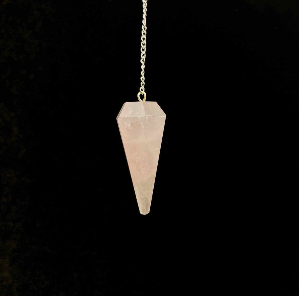 Rose Quartz Pendulum 6 sided point 1.5" - Collective Awakening