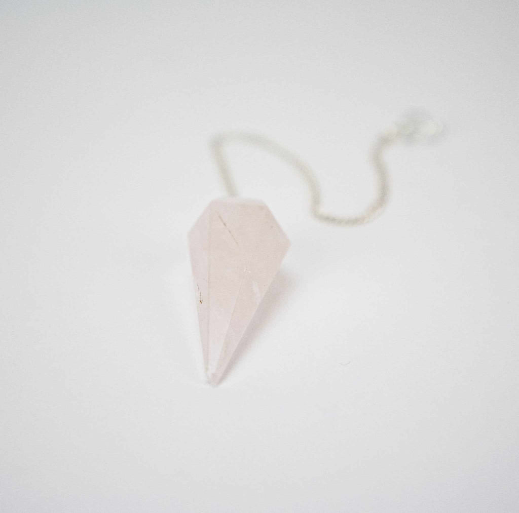 Rose Quartz Pendulum 6 sided point 1.5" - Collective Awakening