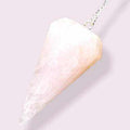 Rose Quartz Pendulum 6 sided point 1.5" - Collective Awakening