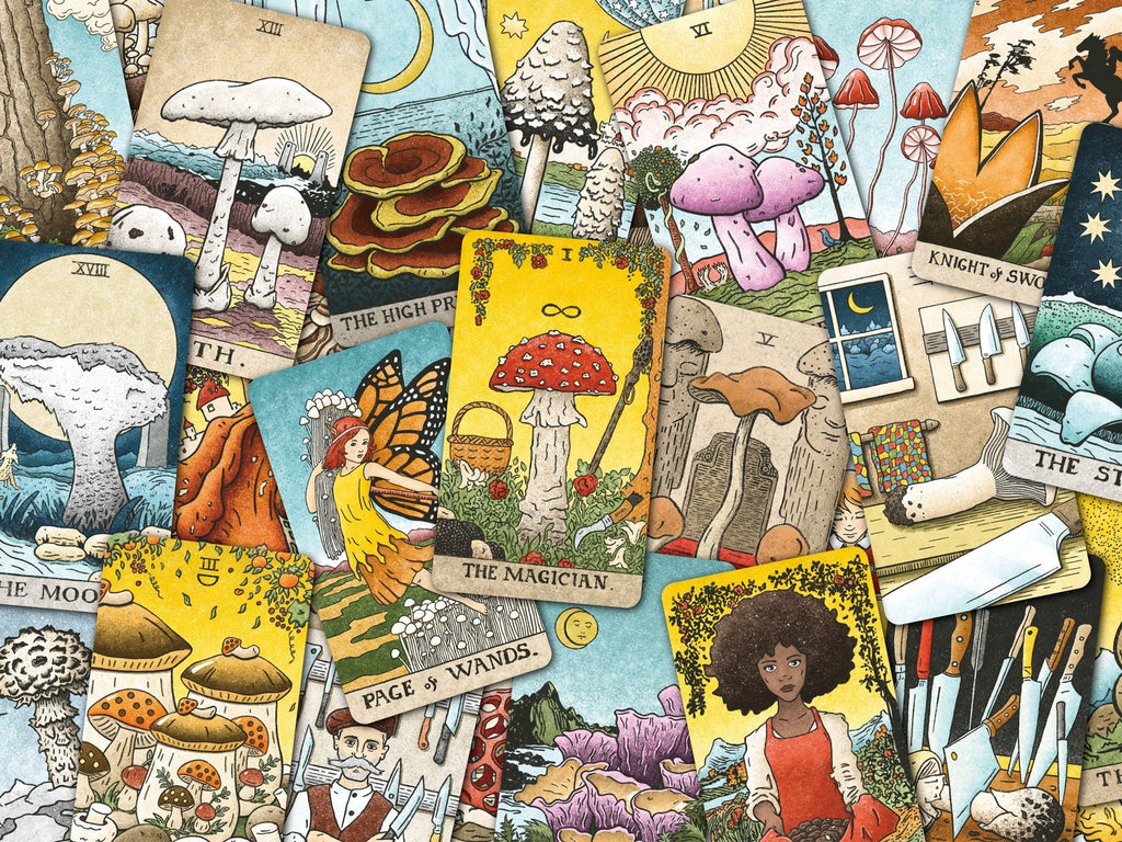 THE MUSHROOM HUNTER'S ARCANUM: A Tarot Deck for Mushroom Hunters - Collective Awakening