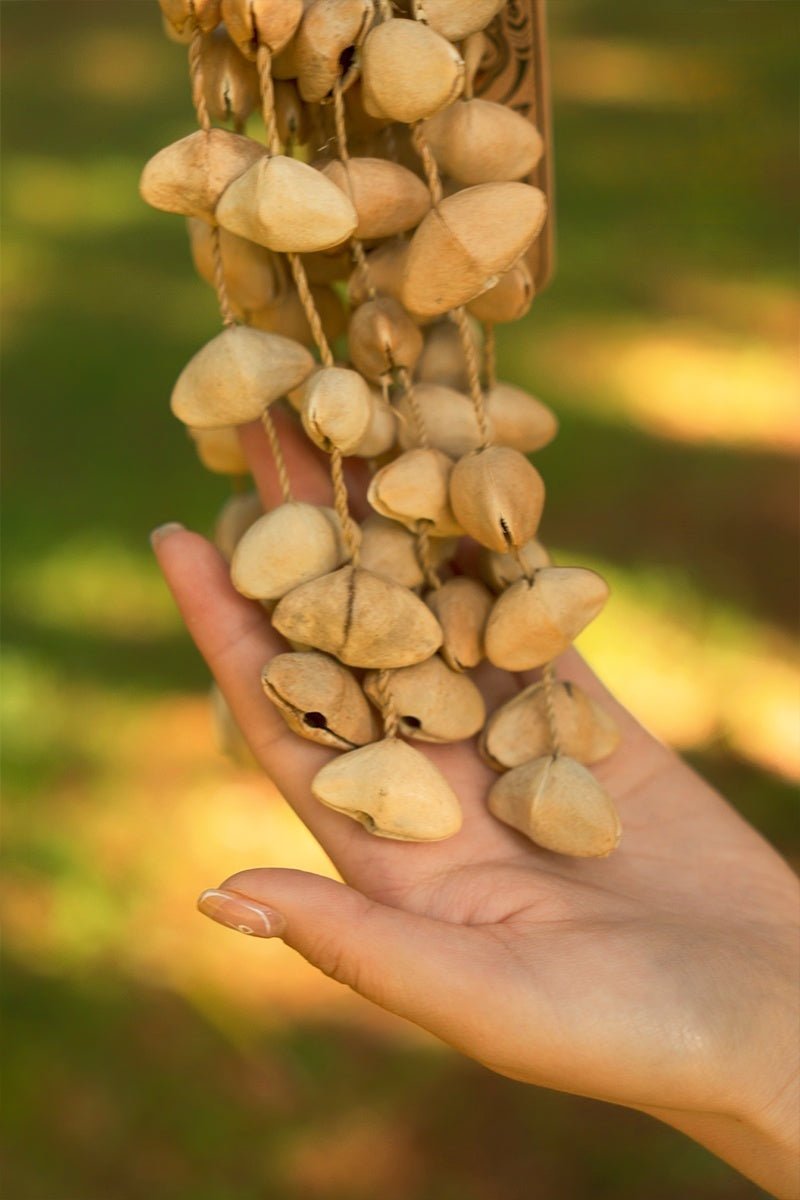 Chacha Oleander Seed Shaker | Hand Bell - Collective Awakening