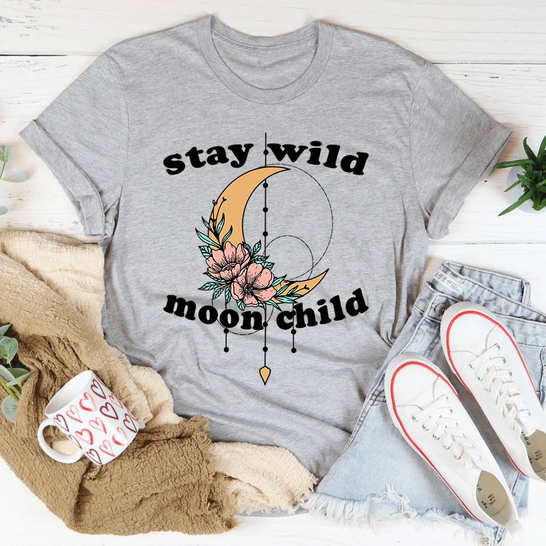 Stay Wild Moon Child Boho Tee - Collective Awakening