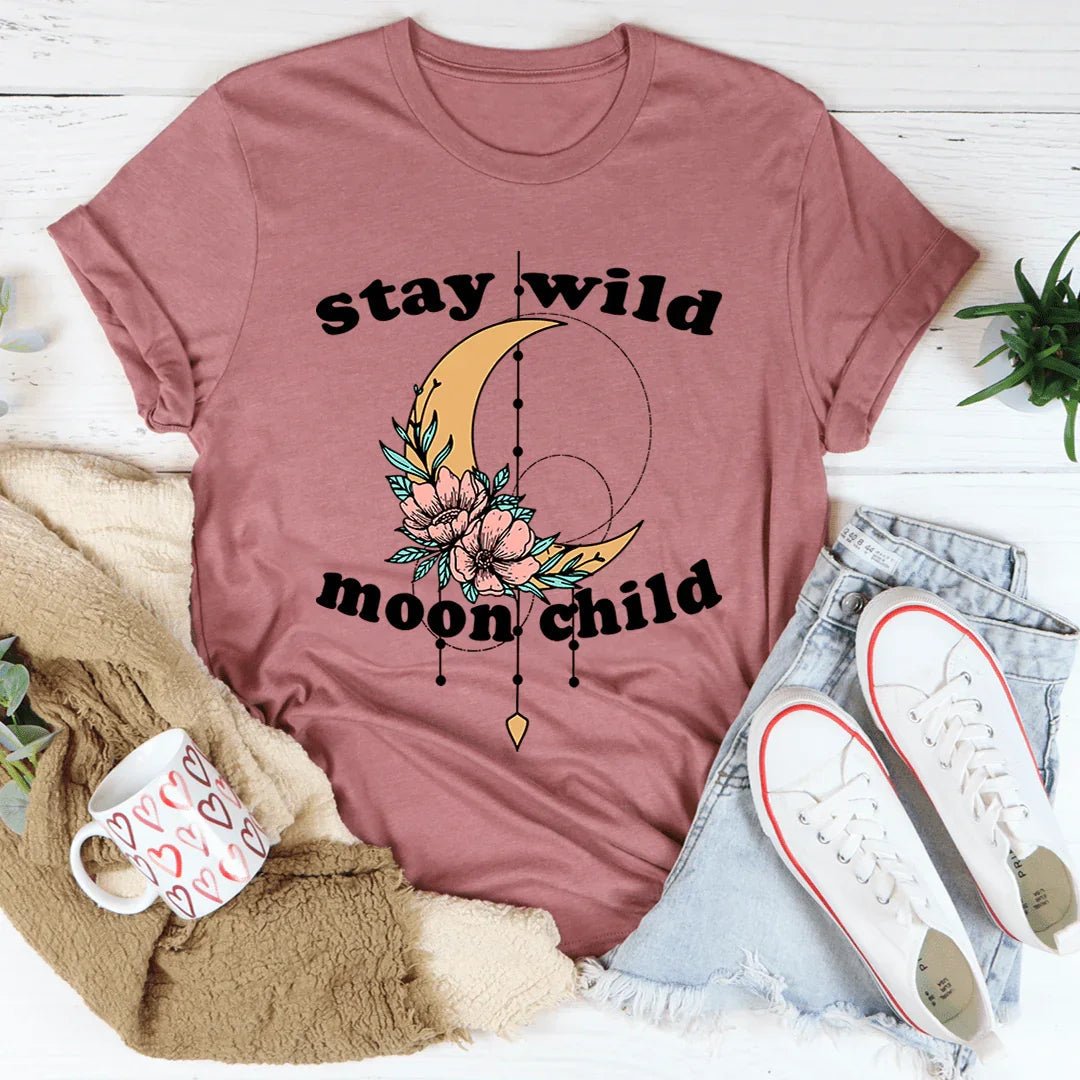 Stay Wild Moon Child Boho Tee - Collective Awakening