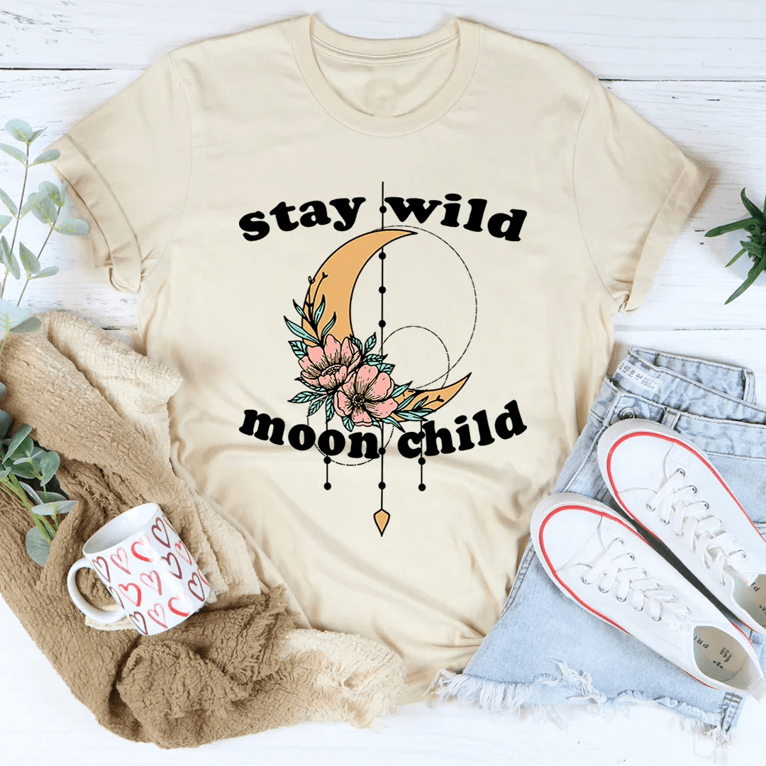 Stay Wild Moon Child Boho Tee - Collective Awakening