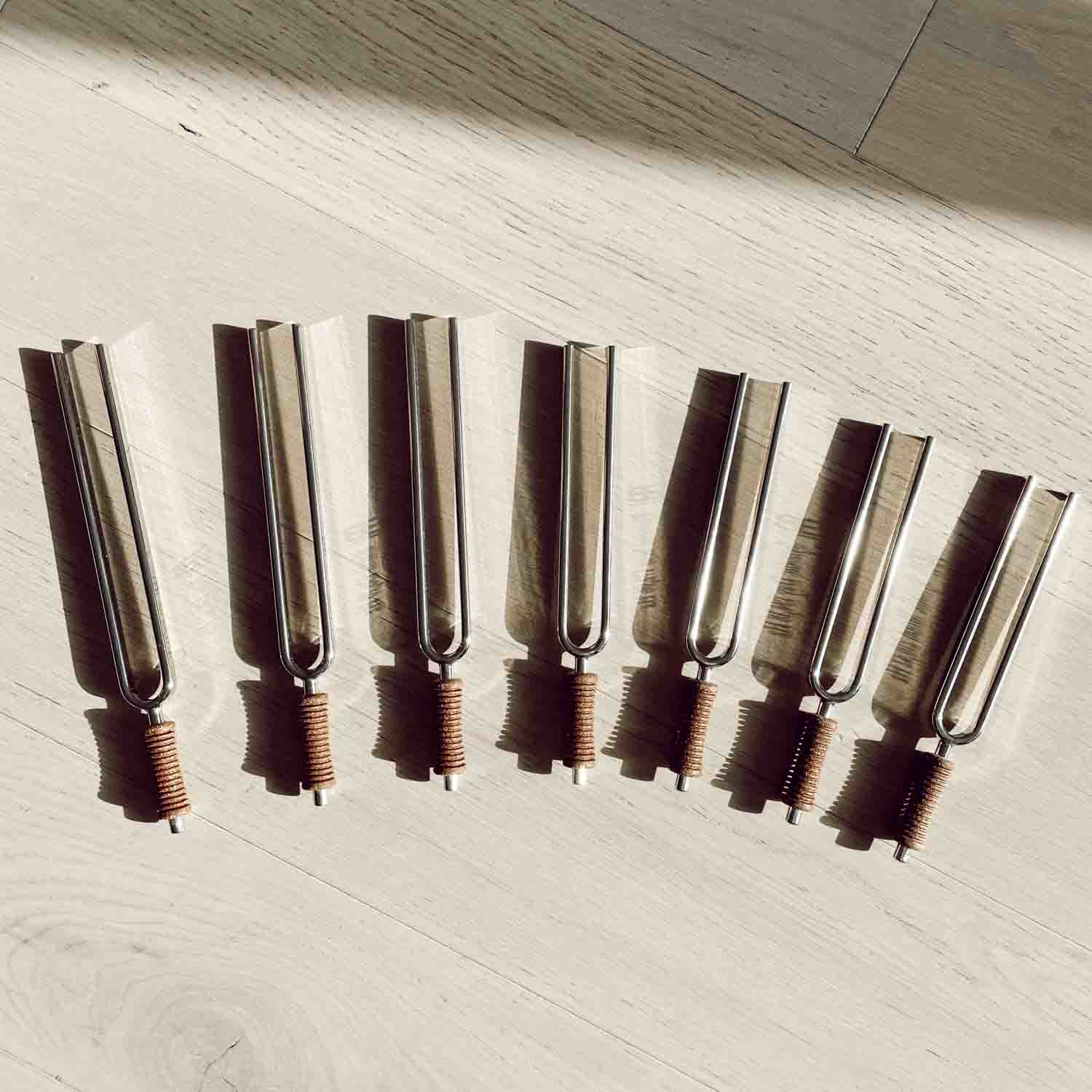 7 Chakra Healing Tuning Fork Set - Collective Awakening