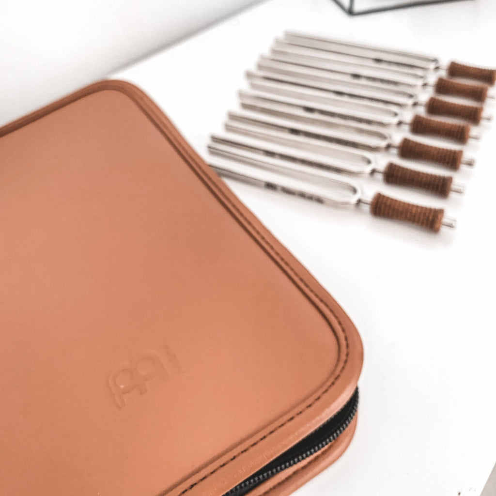 7 Chakra Healing Tuning Fork Set with Travel Case - Collective Awakening