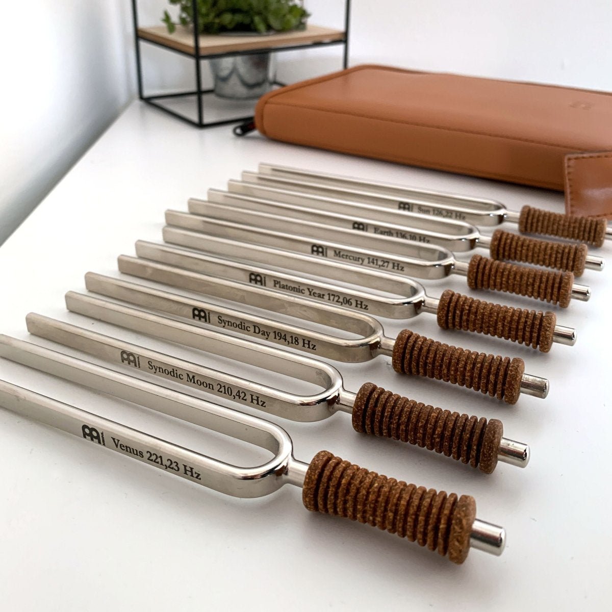 7 Chakra Healing Tuning Fork Set with Travel Case - Collective Awakening